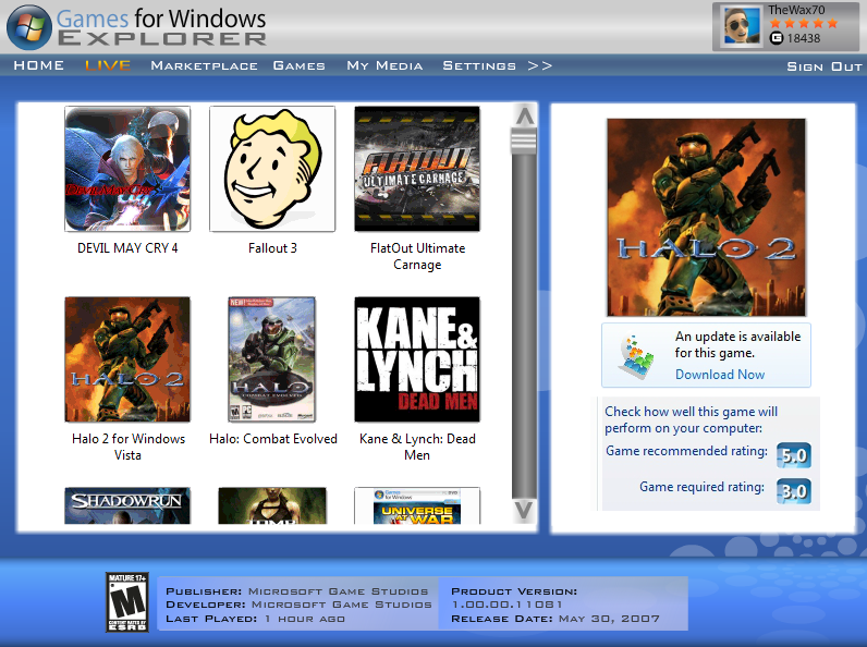 Games for Windows Explorer 2