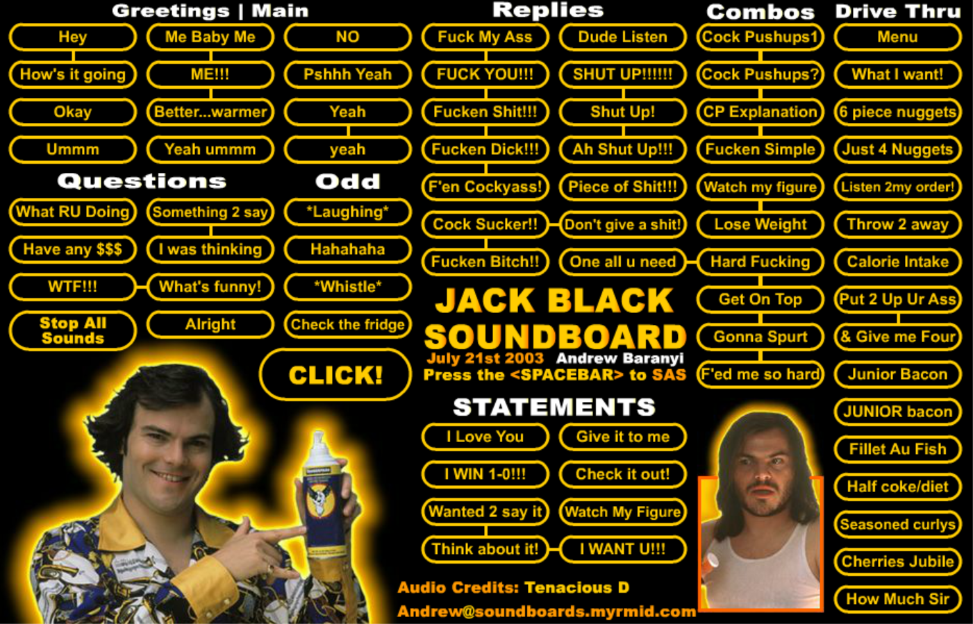 Jack Black Soundboard