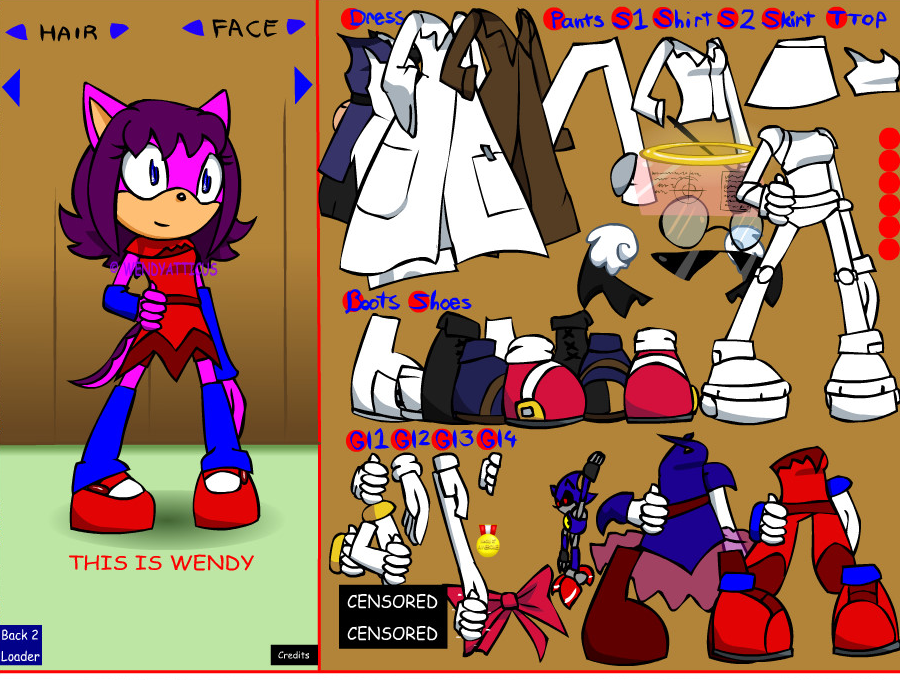 Sonic Girls Dress Up