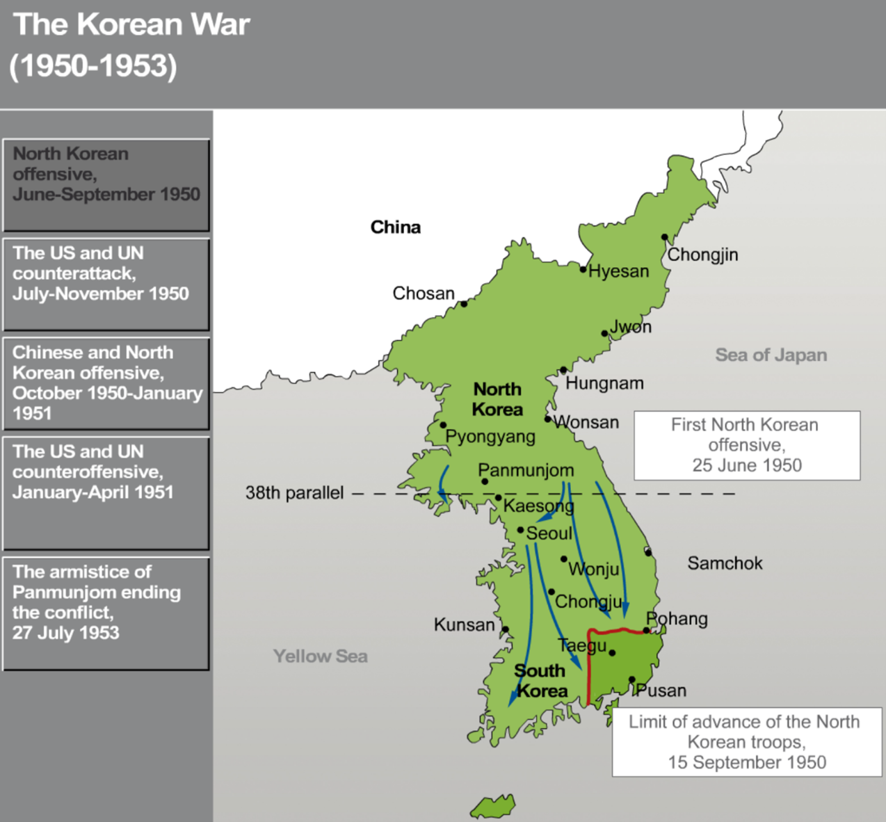 The Korean War (1950-1953)