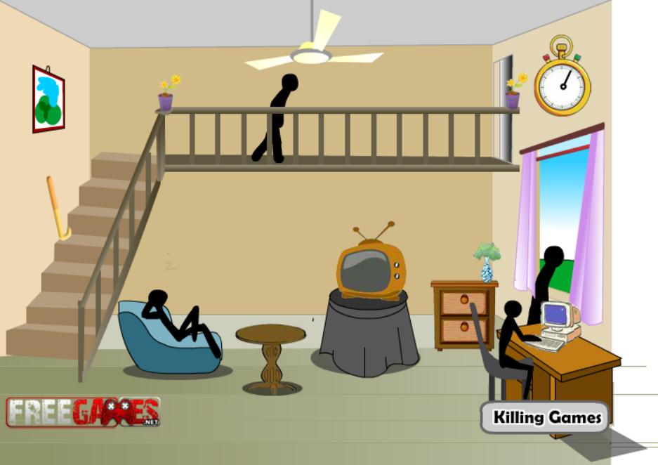 Stickman Death: Living Room