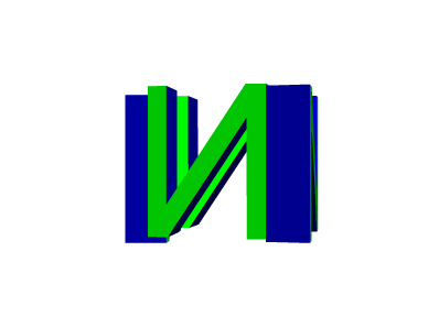 N64 Logo - three dimensional