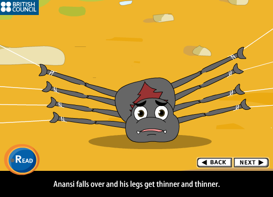 Why Anansi has thin legs!