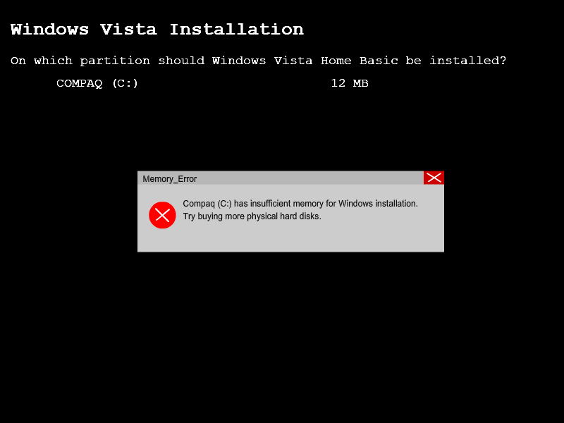 Windows Vista Installer