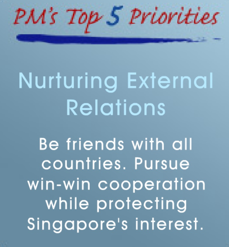 Singapore Prime Minister's Top 5 Priorities (2005)