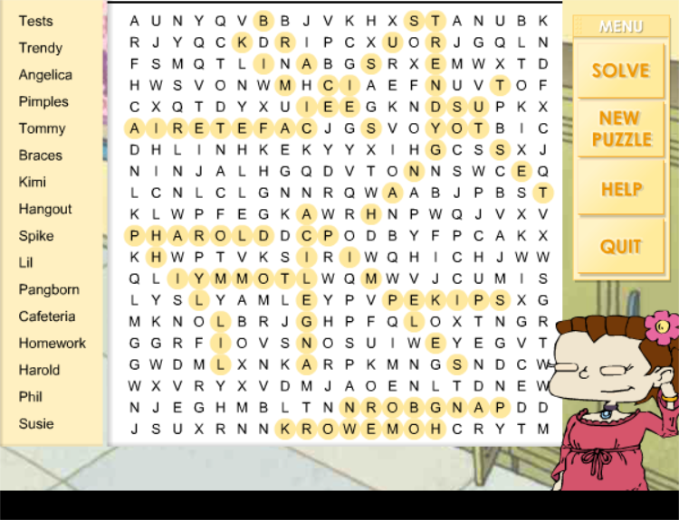 All Grown Up Word Search