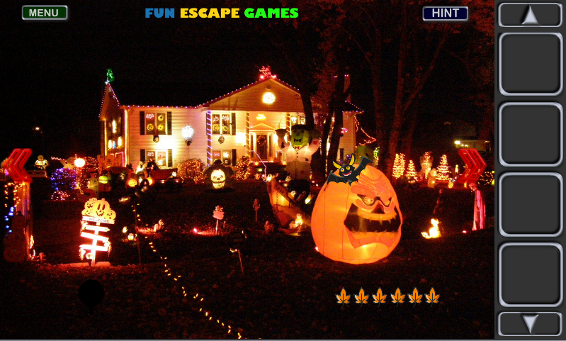 Halloween Front Yard House