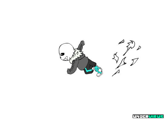 [Animation] Rolling Virus!Sans, Xans