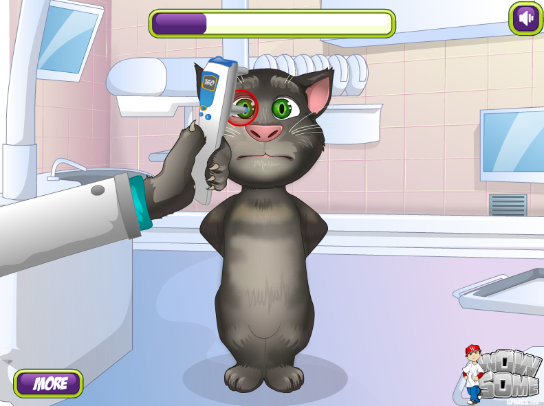 Talking Tom Eye Doctor