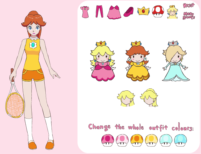 Mario Girls Dress Up