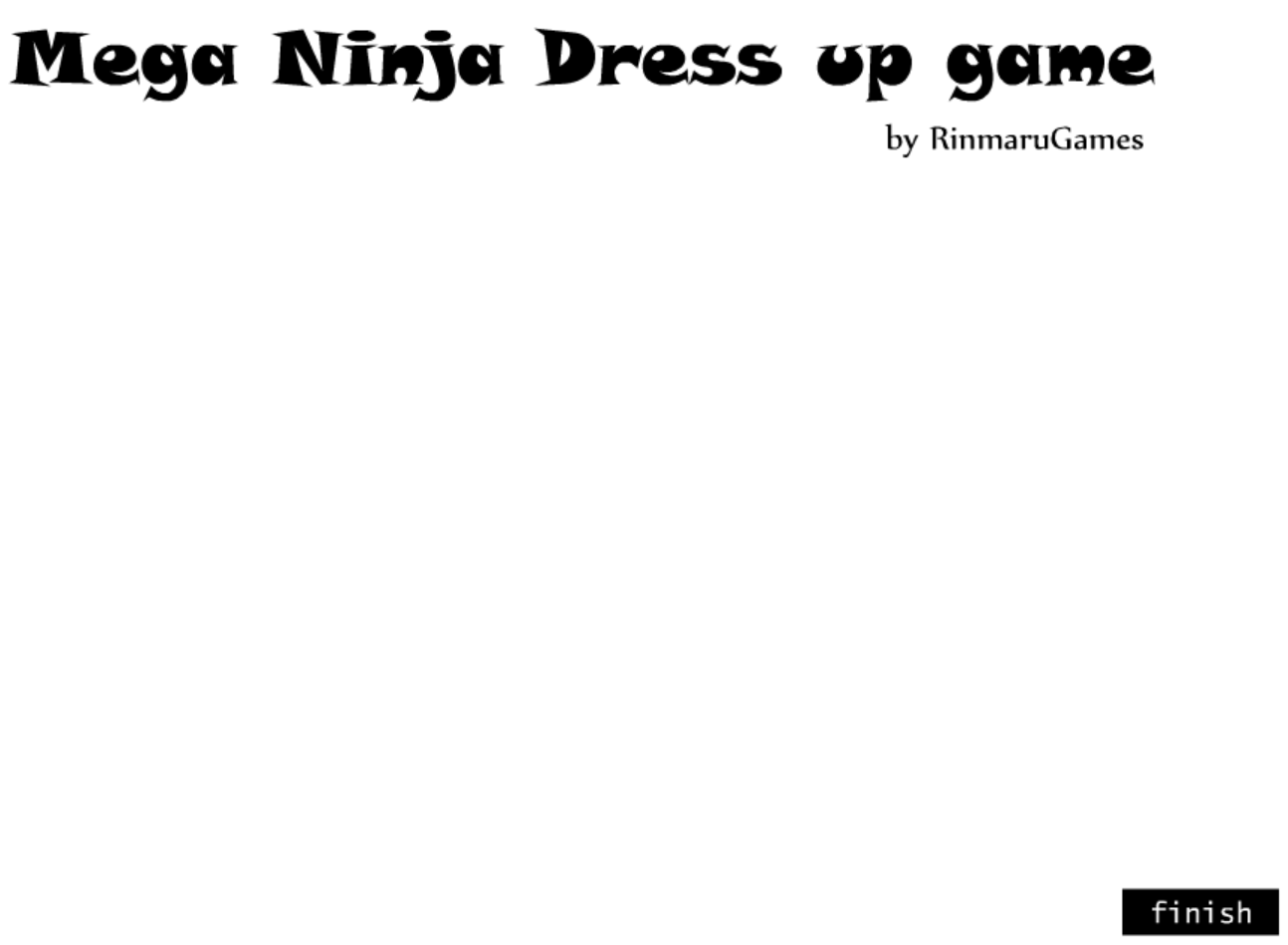 Mega Ninja Dress Up Game