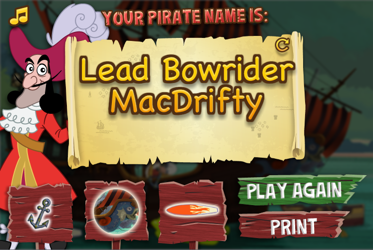 Hook Yer Pirate Name