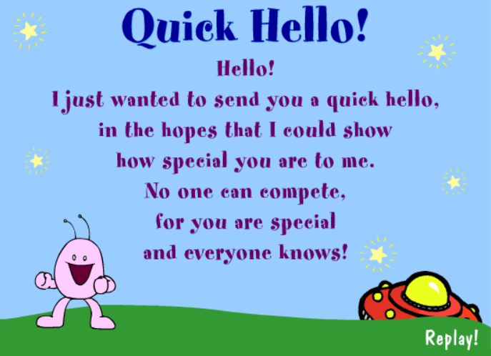 Quick Hello!