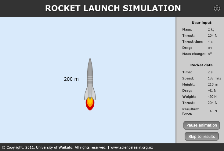 Rocket Launch Simulation