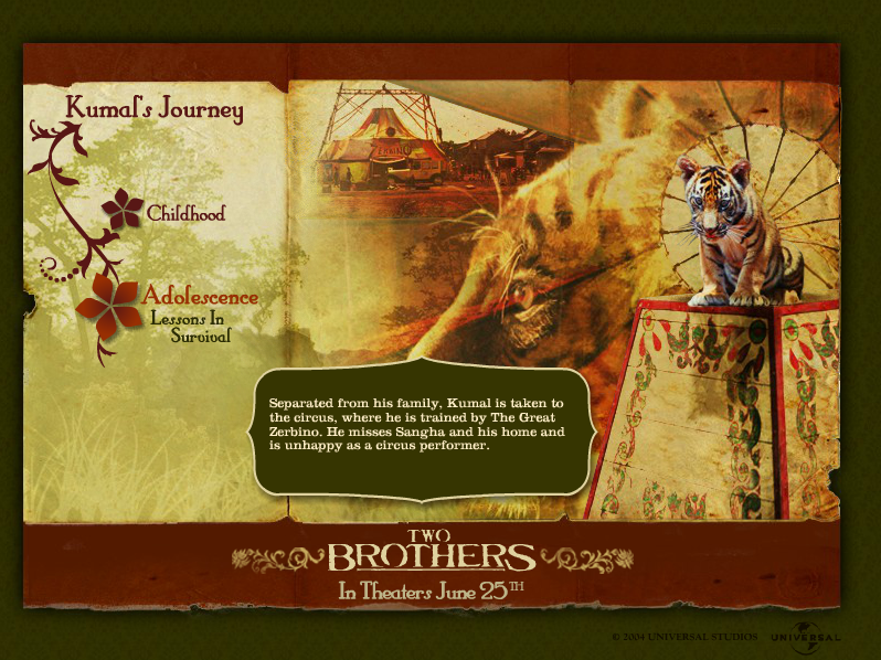 Two Brothers Screensaver - Kumal's Journey