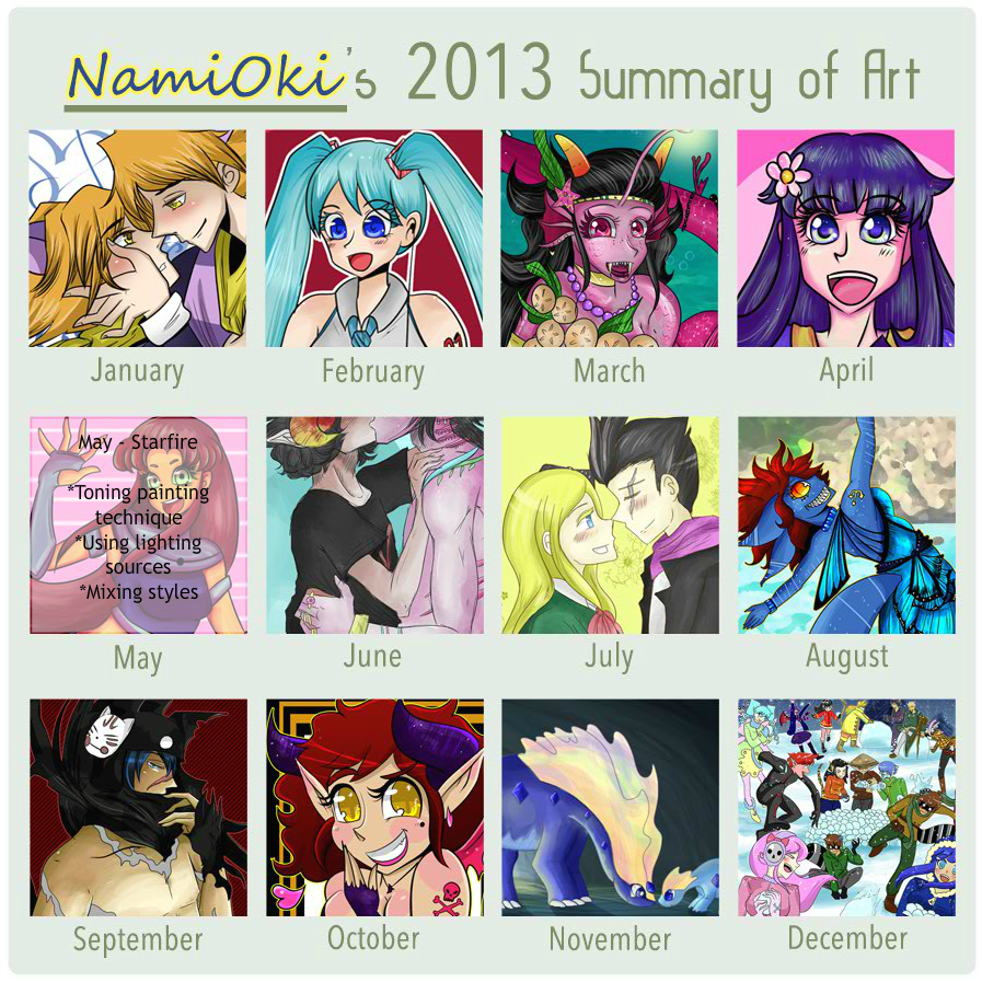 NamiOki's 2013 Summary of Art