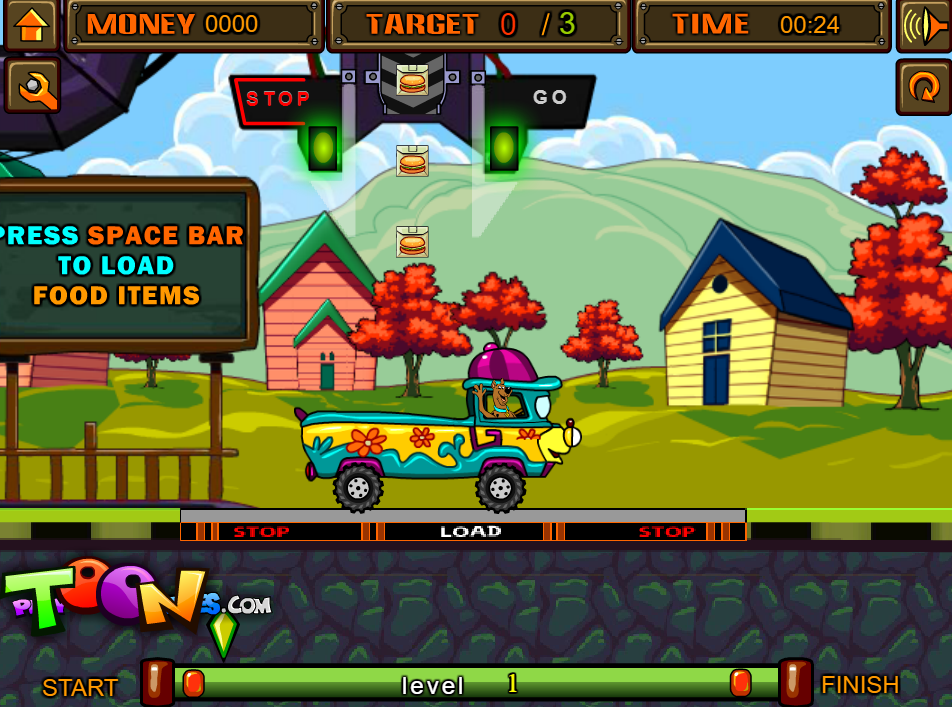 Scooby-Doo Food Rush Game