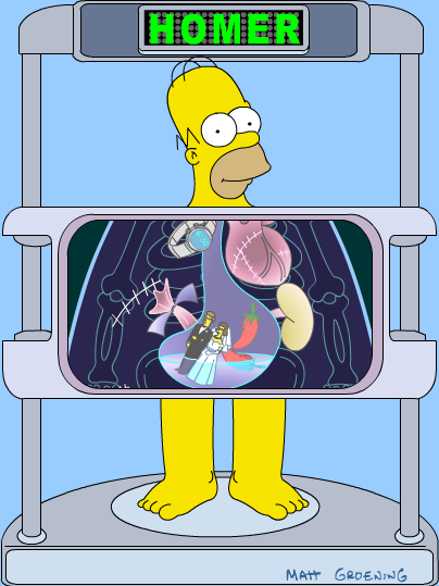 Homer Simpson X-Ray