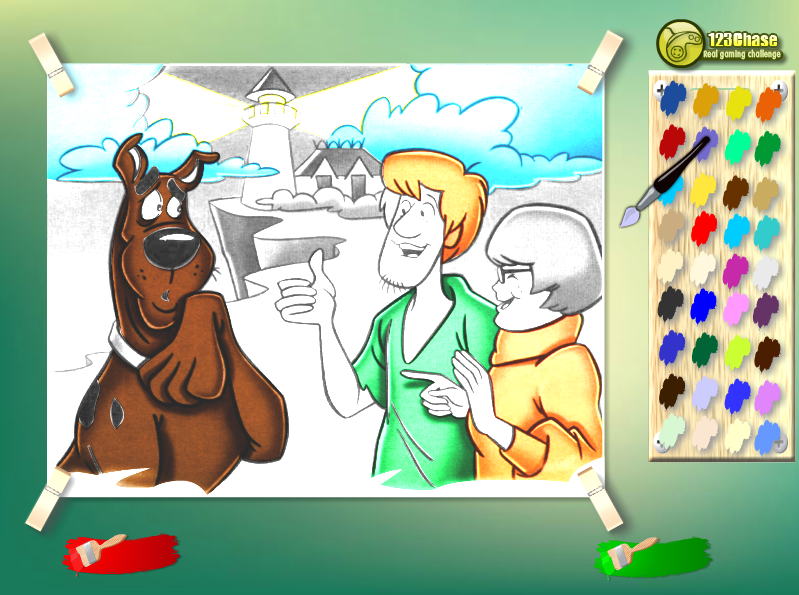 Shaggy Scooby Kids Coloring