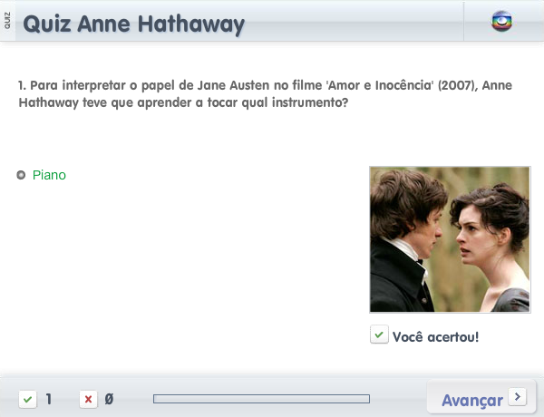 Quiz Anne Hathaway