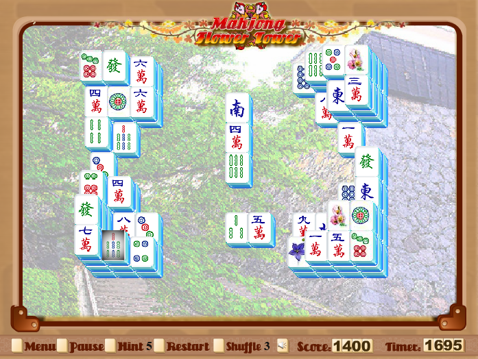 Mahjong Flower Tower