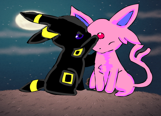 Umbreon and espeon