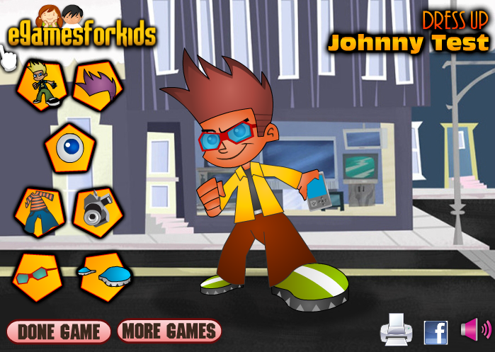 Dress Up Johnny Test