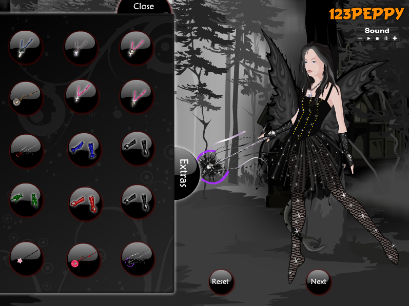 Dark Angle Dress Up Game