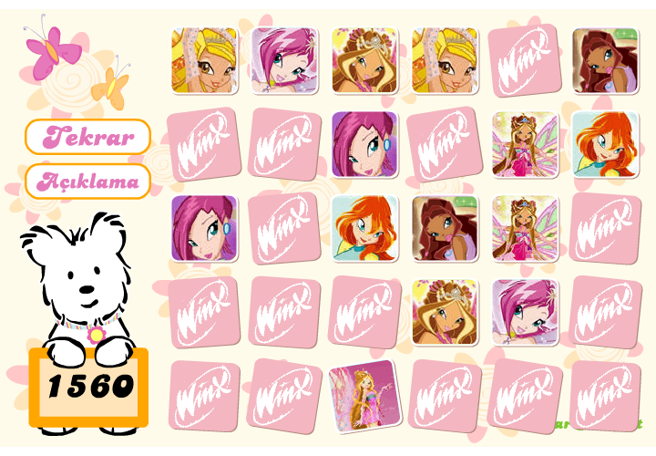 Winx Club Hafıza Oyunu