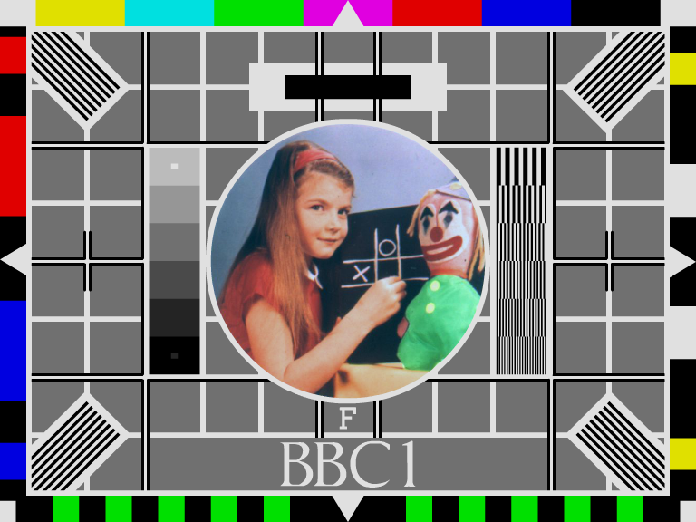 BBC 1 - Test Card F - Mid 80's