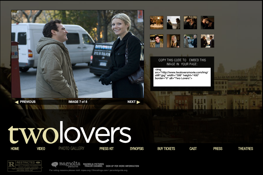 Two Lovers Microsite