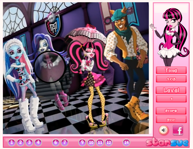 Monster High Hidden Numbers
