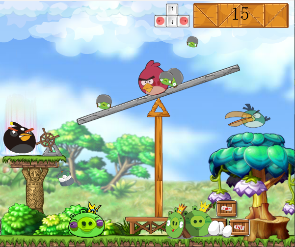 愤怒的小鸟之平衡木