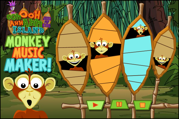 Ooh Ooh Aah Aah Just For Kids Island Monkey Music Maker!