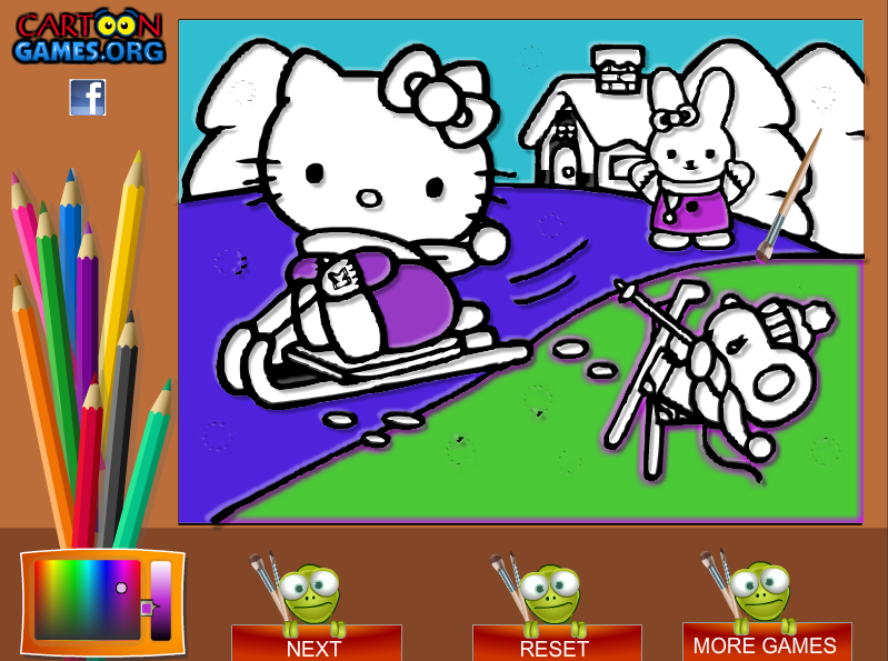 Hello Kitty Play Coloring