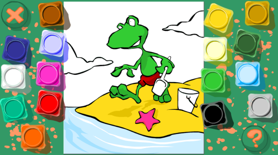 Berthe la Grenouille - Coloriage 3
