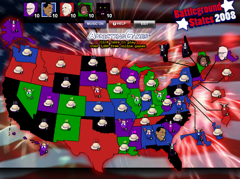 Battleground States 2008