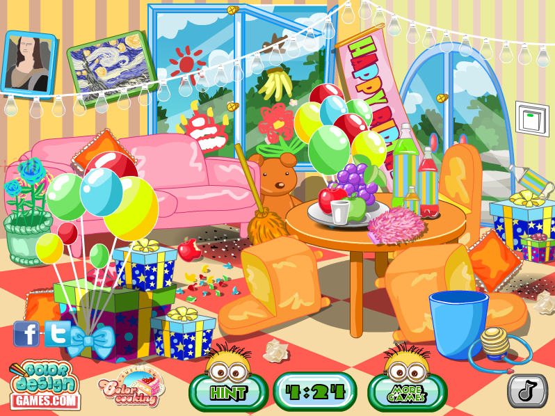 Minion Party House Cleanup