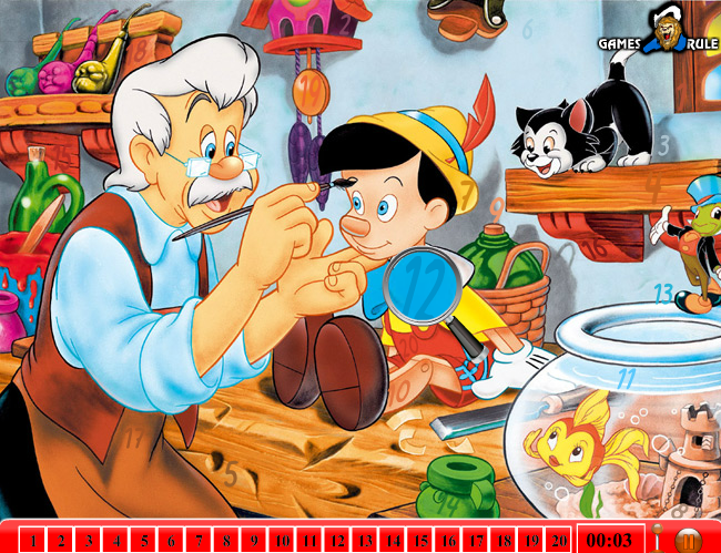 Hidden Numbers: Pinocchio