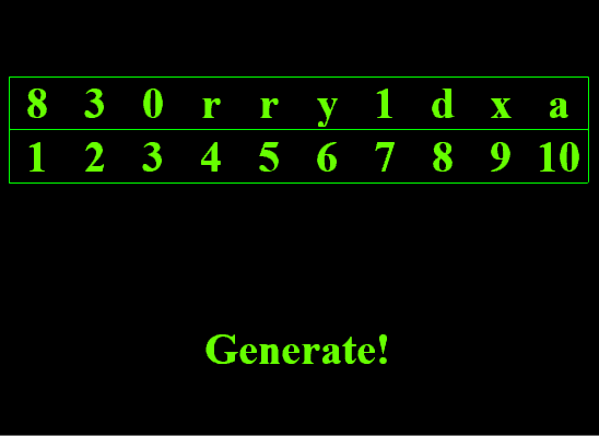 Random Password Generator