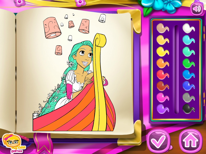 Rapunzel Coloring Book