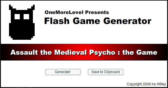 Flash Game Generator