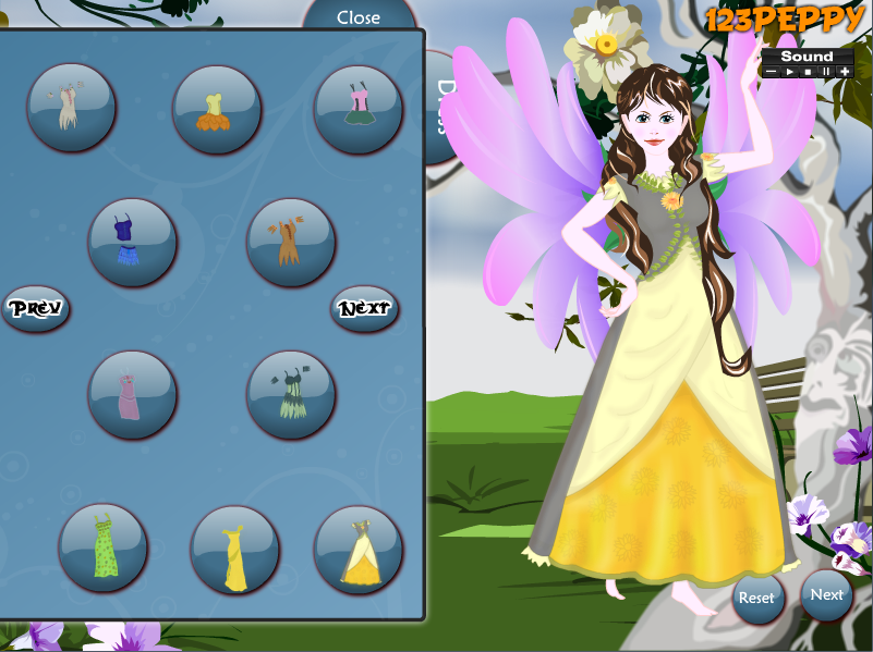 Garden Fairy Dress Up Game