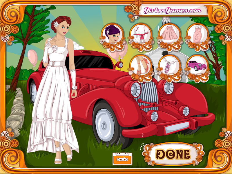 Retro Wedding Dress Up