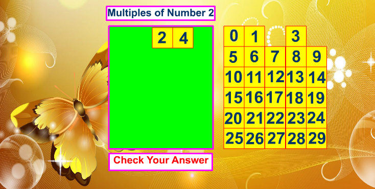 Multiples of Numbers