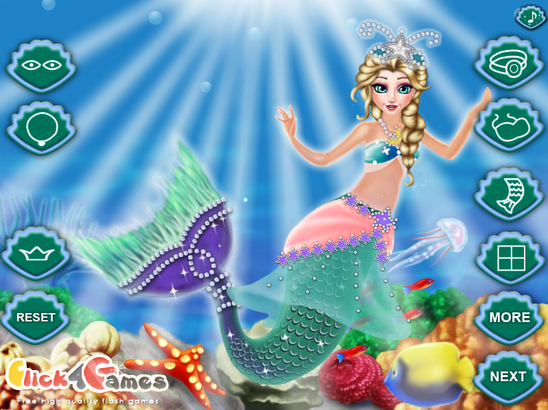Elsa Mermaid Dress Up