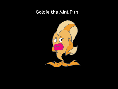 Goldie the Mint Fish Clip