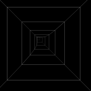 Zooming Squares Tunnel