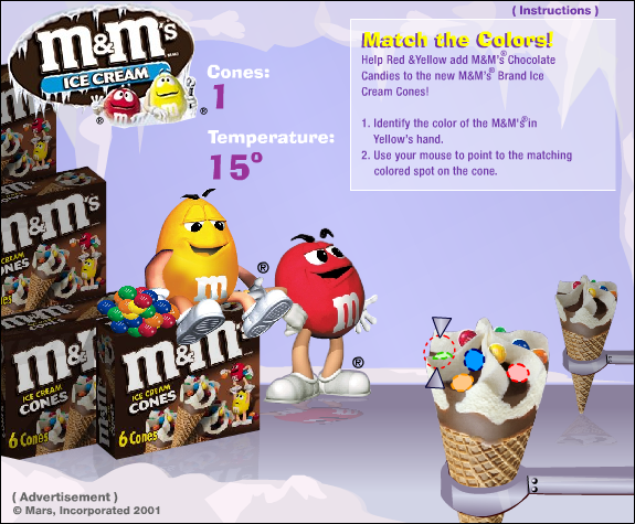M&M's Icecream Advergame