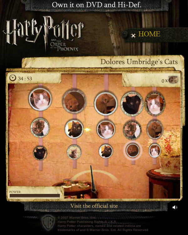 Harry Potter and the Order of the Phoenix: Dolores Umbridge's Cats